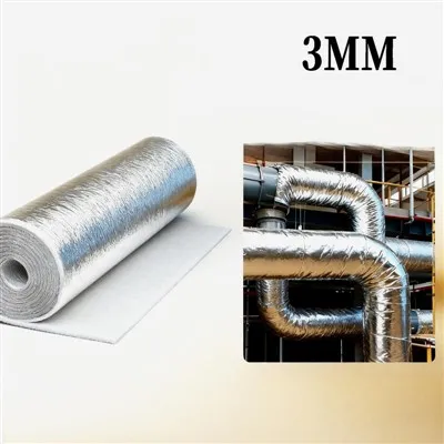 Aerogelna odeja v zvitku, prekrita z aluminijasto folijo